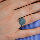 Anello d'argento in filigrana sarda