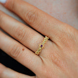 Anello d'oro in filigrana sarda