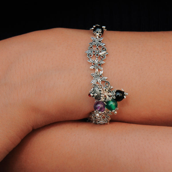 Bracciale in argento in filigrana sarda