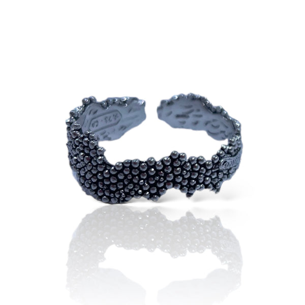 Anello d'argento in filigrana sarda